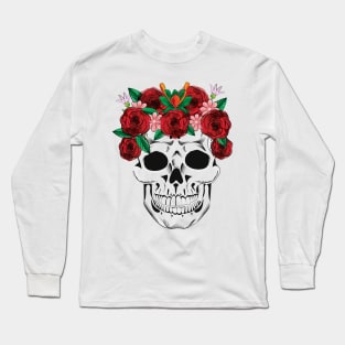 Cute Halloween Skull Long Sleeve T-Shirt